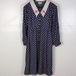 Timeless London Mushroom Print Midi Dress